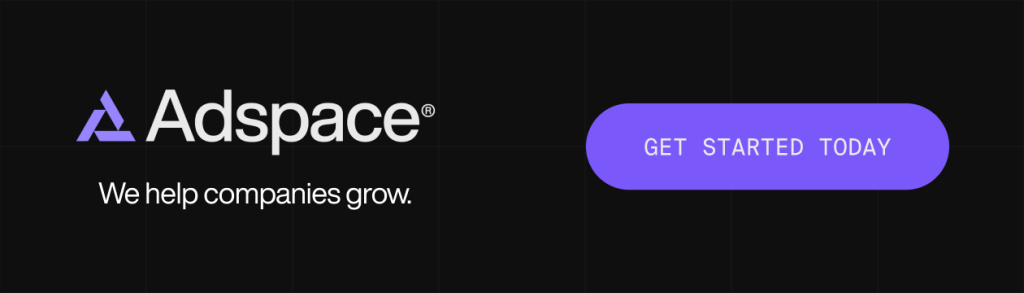 A CTA for Adspace. 