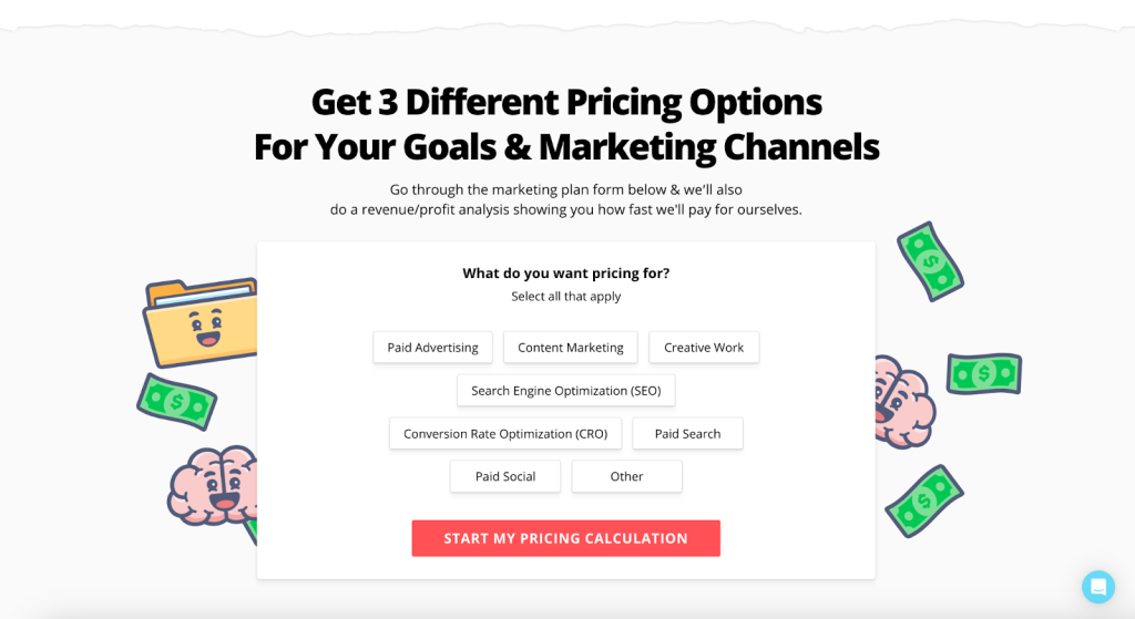 The 3 different pricing channels available for KlientBoost. 